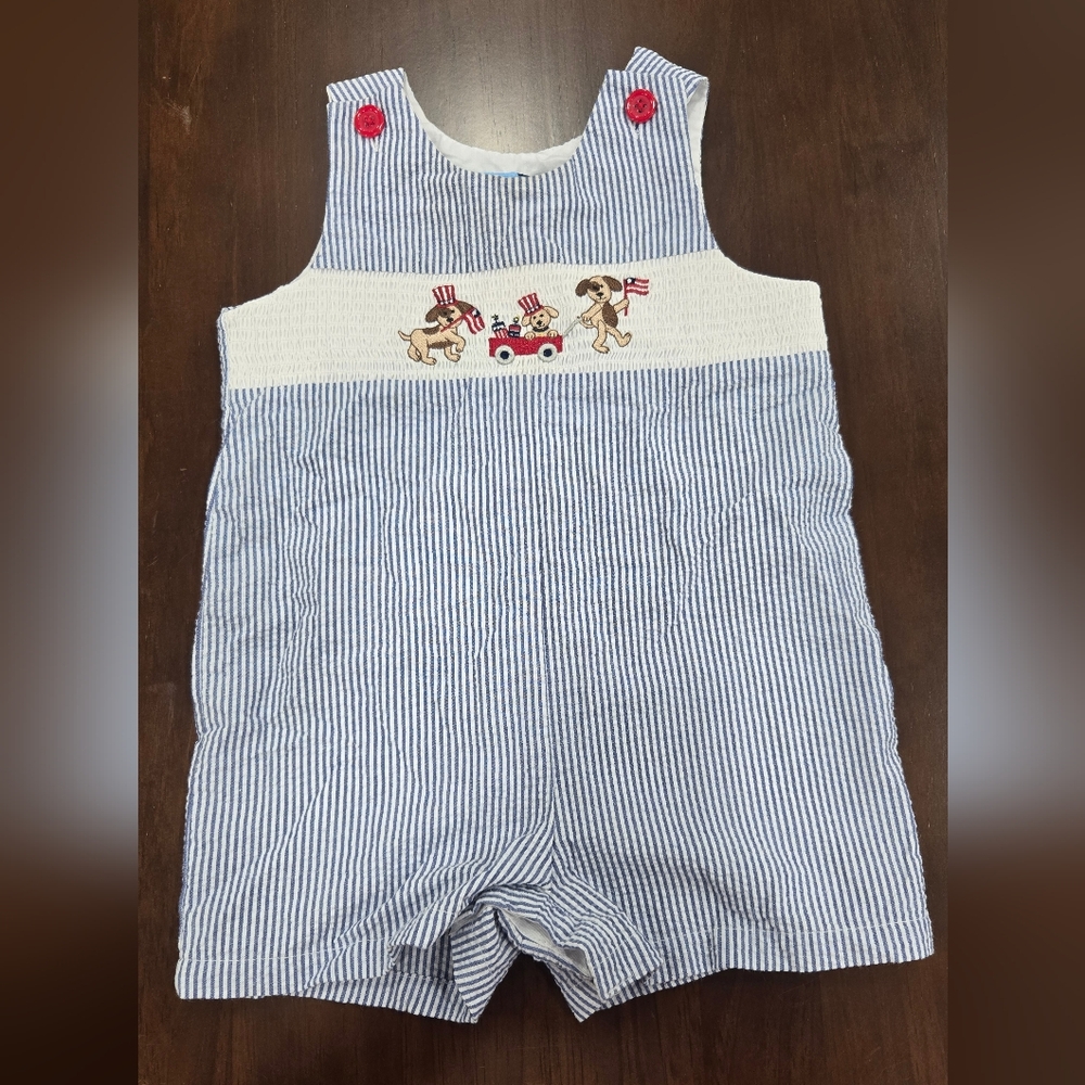 Good Lad Blue and White Shortalle Size 18months